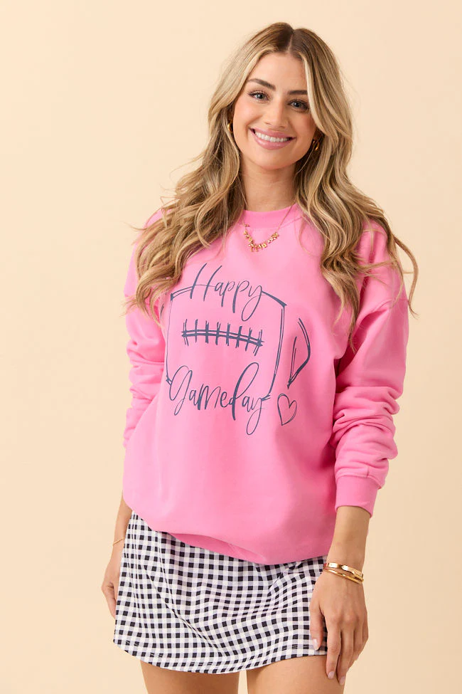 Pink Graphic Sweatshirt