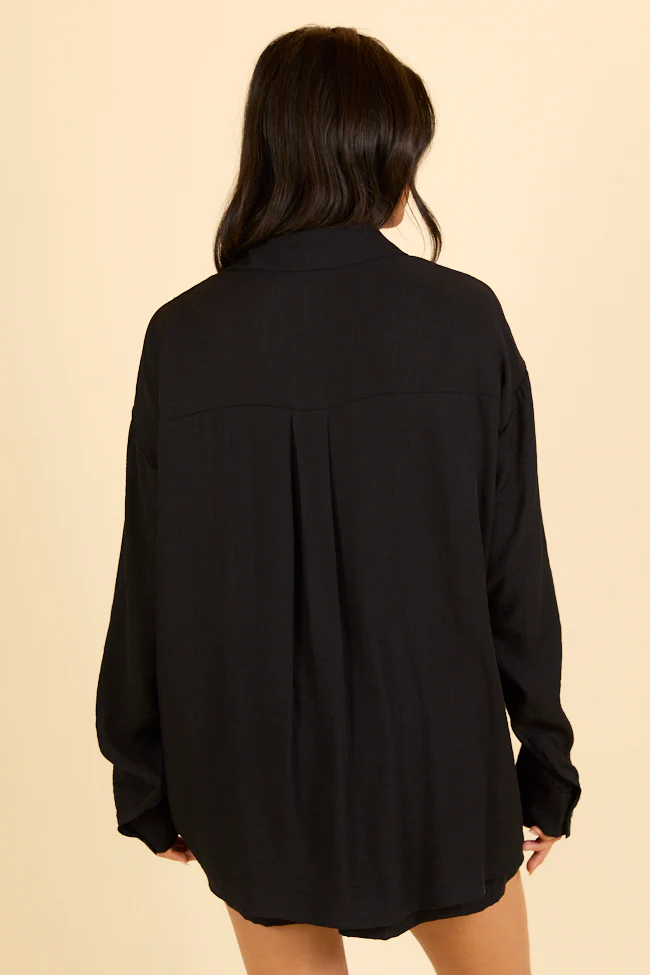 Black Romper and Button Down Set