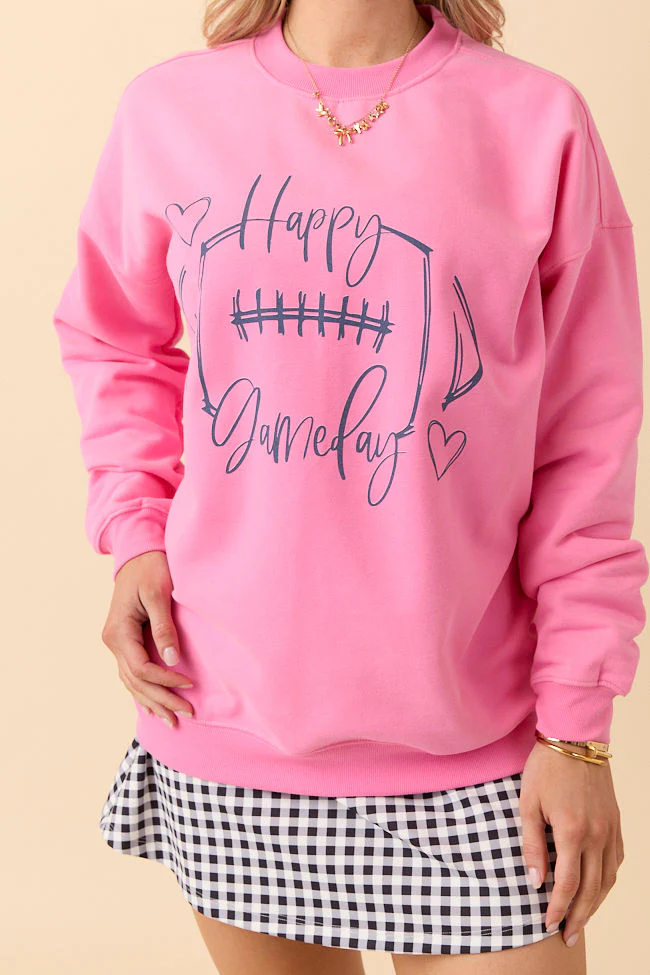 Pink Graphic Sweatshirt