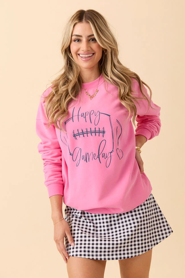Pink Graphic Sweatshirt